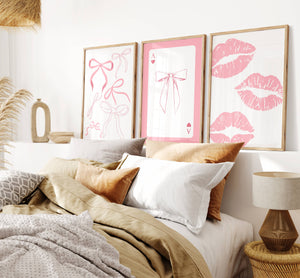 Preppy Valentine Set of 6 Prints