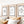 set of 3 ghost wall art retro stamp prints with vintage orange stripes