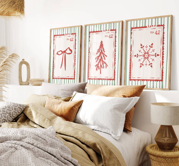Trendy Christmas Set of 15 Prints
